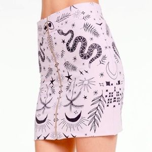Wildfox “radiant bandana” Gia miniskirt graphic print S